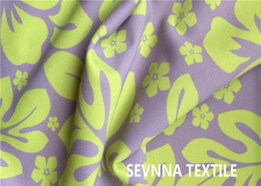 Çözgü Örme Geri Dönüşümlü Mayo Kumaş Poly Elastan Serigrafi Çiçek Tasarım