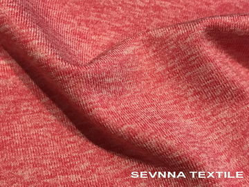 Katyonik Örme Jersey Yoga Giyim Kumaş Heather Gri Renkler Polyester Spandex