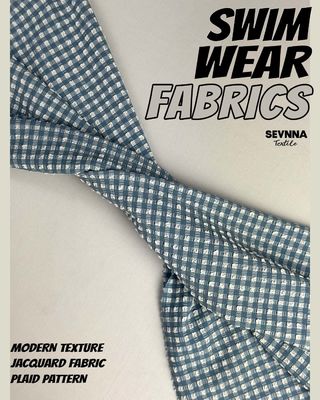 115cm genişliğinde, 170gm ağırlığında ve yüzme kıyafetleri için şık dokulu desenli premium dokulu yüzme kumaşı