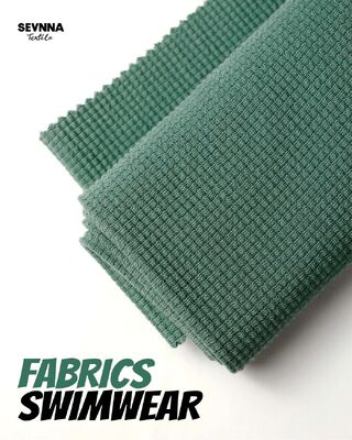 Yüksek Esneklik Teksturlu Yüzme Kumaşı % 95 Organik Pamuk ve % 5 Spandex ile Yüksek Renk Dayanıklılığı için