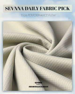 Rahat ve dayanıklı tekstil ürünleri için 260gm geri dönüşümlü polyester jacquard tarzı çift örgü kumaş