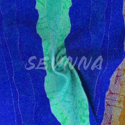 Ekolojik dostu Jacquard Metallik bitirme ile Çift örgü kumaşı