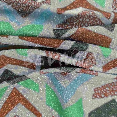 Yüksek yoğunluklu çift örgü kumaşı % 70 geri dönüştürülmüş poli % 20 metal % 10 EL ve Jacquard tarzı