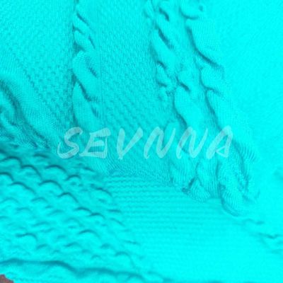420GSM Özelleştirilmiş Geri Dönüştürülmüş Poliester Spandex Activewear örgü kumaş