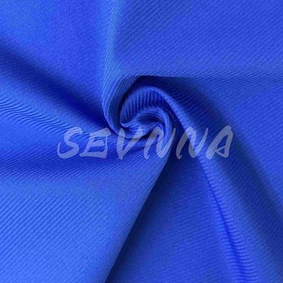 Dayanıklı giyim için geri dönüştürülmüş polyester çift bükme örgü kumaş