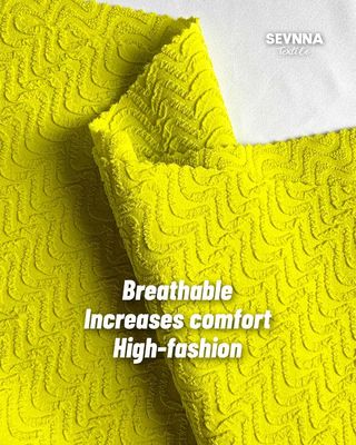 Geri dönüştürülmüş polyester kumaşla yeşil olun Ekolojik dostu 115cm Genişlik Dikiş Dairesel
