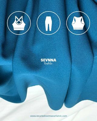 SPF50 Geri dönüştürülmüş Lycra Kumaşı 68%Nilit Softex Nylon FD 32%Eko dostu fitness giysileri için Lycra malzemesi