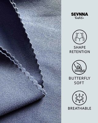 230 gm 77% Biyo-Based Nylon + 23%Black Spandex Şerit Geri Dönüştürülmüş Nylon Kumaş SP7441