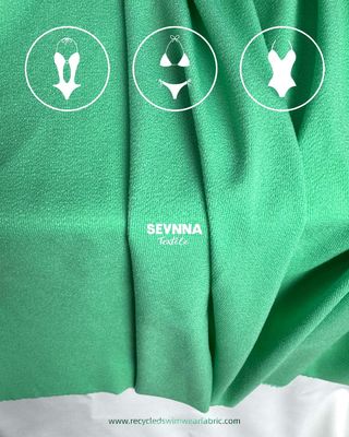 85% Geri Dönüştürülmüş Naylon 15% Spandex Malzeme Ayrıntılar Çift örgü Kumaş 165cm Genişlik