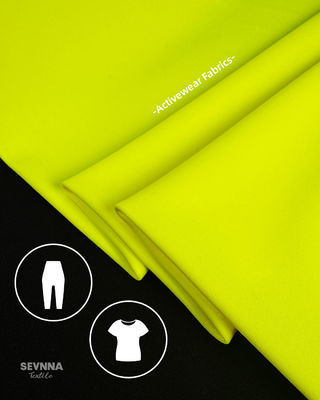 Sarı 152cm Genişlik Polyester Spandex Kumaş Yüksek Elastisite