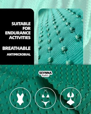 Çevre dostu Upcycled Nylon Malzemesi İçeriği 88%Recycled Nylon 12%Spandex Yapı Şeritleri Sürdürülebilir Aktiv Giysi için