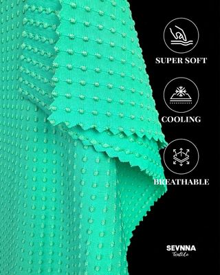 Çevre dostu Upcycled Nylon Malzemesi İçeriği 88%Recycled Nylon 12%Spandex Yapı Şeritleri Sürdürülebilir Aktiv Giysi için