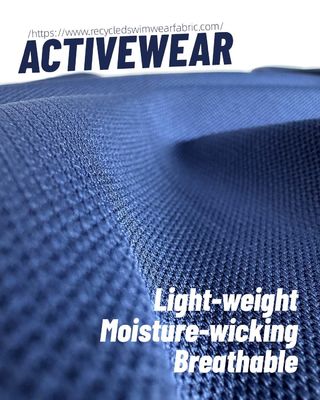 230gm Polyester Spandex Kumaş Renk Sıklığı Performans Giysi için 2-5 derece