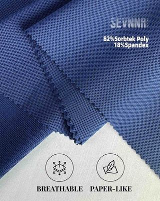 230gm Polyester Spandex Kumaş Renk Sıklığı Performans Giysi için 2-5 derece