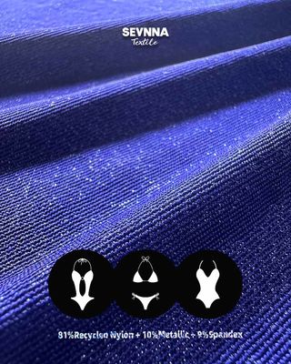 Sürdürülebilir Mayo için Düz Renkli 145cm Genişliğinde Geri Dönüştürülmüş Mayo Kumaşı