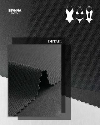 Yüzme Teksturlu Kumaş Alternatifleri Ekolojik Dostluk İçin 81% Geri Dönüştürülmüş Naylon 19% Spandex