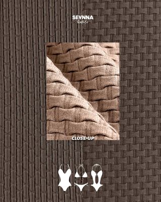 105cm Geri Dönüşümlü Naylon Spandeks Çift Örgü Kumaş 360gsm