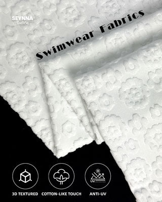 Teksturlu Yüzme Kumaşı 95% Geri Dönüştürülmüş Poliester Yüksek Klor Direnci