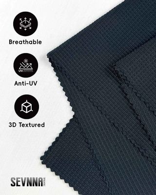 160cm Genişlik UV Korumalı 50+ Koşu Kumaşları, Yüksek Performanslı Spor Giyimi için Geri Dönüştürülmüş Polyester