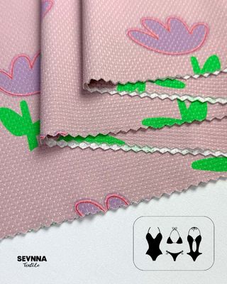 180gsm Ağırlığında Çift Örgü Kumaş, Yaz ve Sonbahar Giyimi için, Çevre Dostu %87 Geri Dönüştürülmüş Naylon İçerir