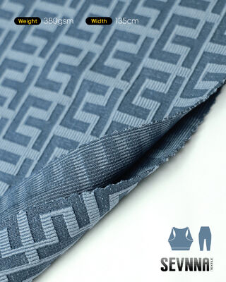 High Density Double Knit Fabric with 380gsm Weight and 135cm Width for Eco-Friendly Summer/Autumn Wear