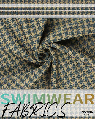 Hızlı kurutma dokulu yüzme kumaşı, yüksek performanslı yüzme kıyafetleri için 370 gram ağırlığı ve 135 cm genişliğinde