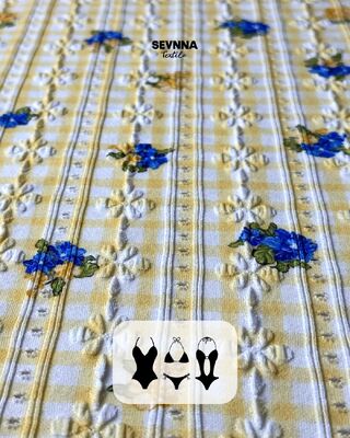 Yüksek Klor Dirençli Dokulu Yüzme Kumaşı, %92 Geri Dönüştürülmüş Naylon + %8 Spandeks ve Dayanıklı Mayolar için 215gsm Ağırlık