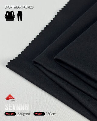 Aktif giyim ve yoga pantolonları için nem emici ve yüksek esnekliğe sahip, iyi nefes alabilen, esnek Lycra kumaşlar