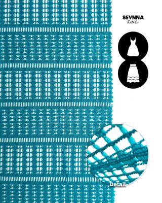 Kalıcı ve rahat giysiler için geri dönüştürülmüş naylonla 160 gramlık Jacquard tarzı çift örgü kumaş