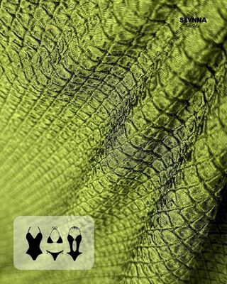 285gsm Klorine Dayanıklı Hızlı Kuruyan Geri Dönüştürülmüş Mayo Kumaşı, Sürdürülebilir Çevre Dostu Mayolar için