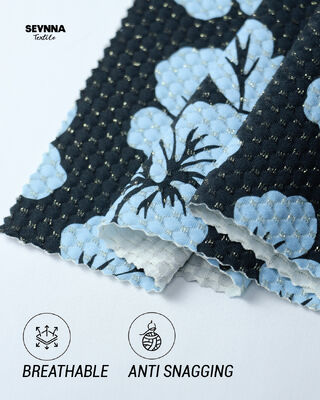 Konforlu Çift örgü örgü örgü malzemesi moda giyim için idealdir rahat giyim ve döşemeler solunumlu yumuşaklık sunar