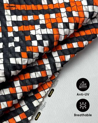 UPF 50+ güneş koruması ve% 95 geri dönüştürülmüş naylon ile yüksek renk dayanıklılığı dokulu yüzme kumaşı