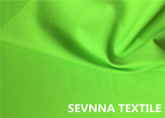 Boyalı Örme Yuvarlak Polyester Saten Kumaş, Parlak Yeşil Polyester Krep Kumaş