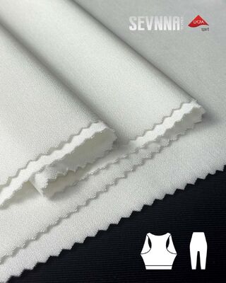 Esnek Likra Kumaş, %85 Geri Dönüştürülmüş Polyester, UV Korumalı ve Nemi Emici, Aktif Giyim ve Mayo İçin