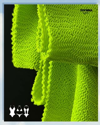 Örgü Dairesel Uygulamalar için 270gsm Kırışıklığa Dayanıklı Geri Dönüşümlü Polyester Kumaş
