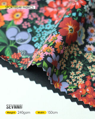 Suya dayanıklı bisiklet kumaşı % 45 poliester + % 35 naylon + % 20 spandeks ve 240 GSM ağırlığı ile bisiklet kıyafetleri için