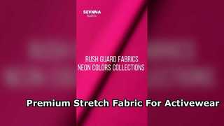 Spor Giyim için Premium Polyester Spandex Kumaş