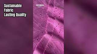 Çevreye odaklanan sürdürülebilir moda markaları için tasarlanmış Çevre Dostu Geri Dönüşümlü Polyester Kumaş